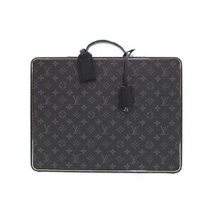 Louis Vuitton Monogram Eclipse Black Attache Case Business Bag